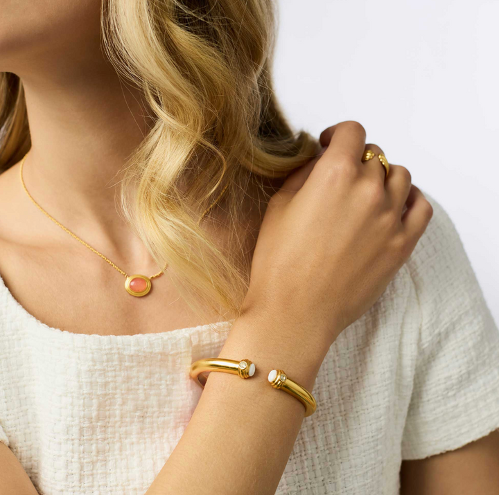 Portofino Demi Cuff - Aqua Jade