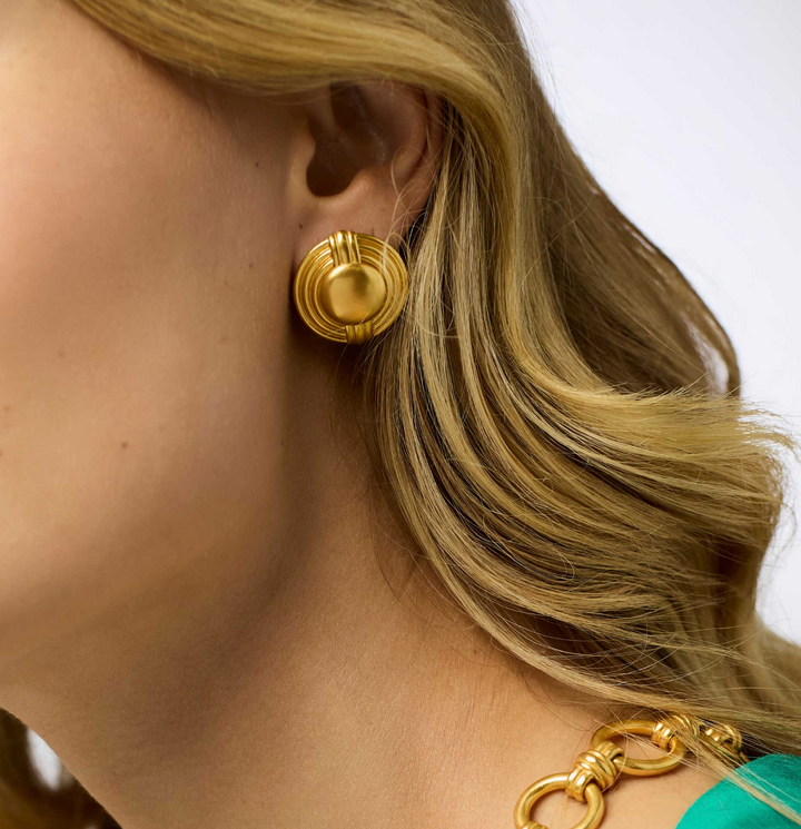 Portofino Statement Stud - Gold