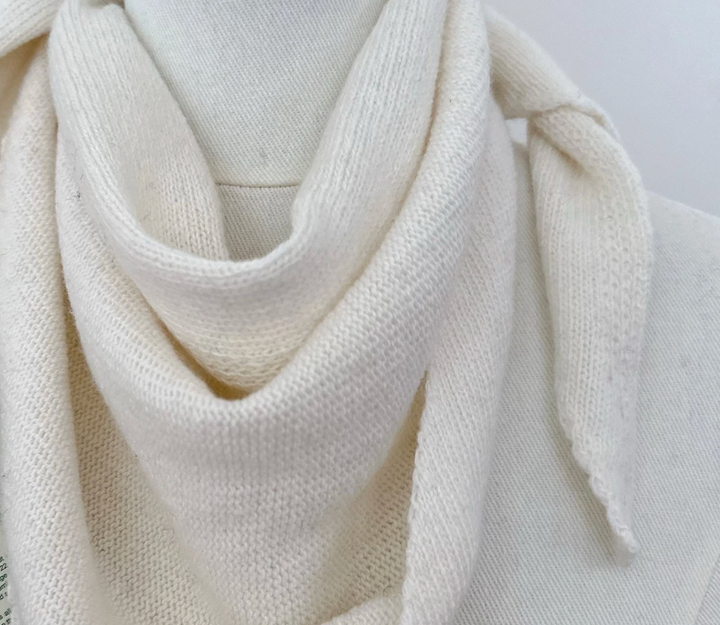 Petite Triangle Scarf - Pearl