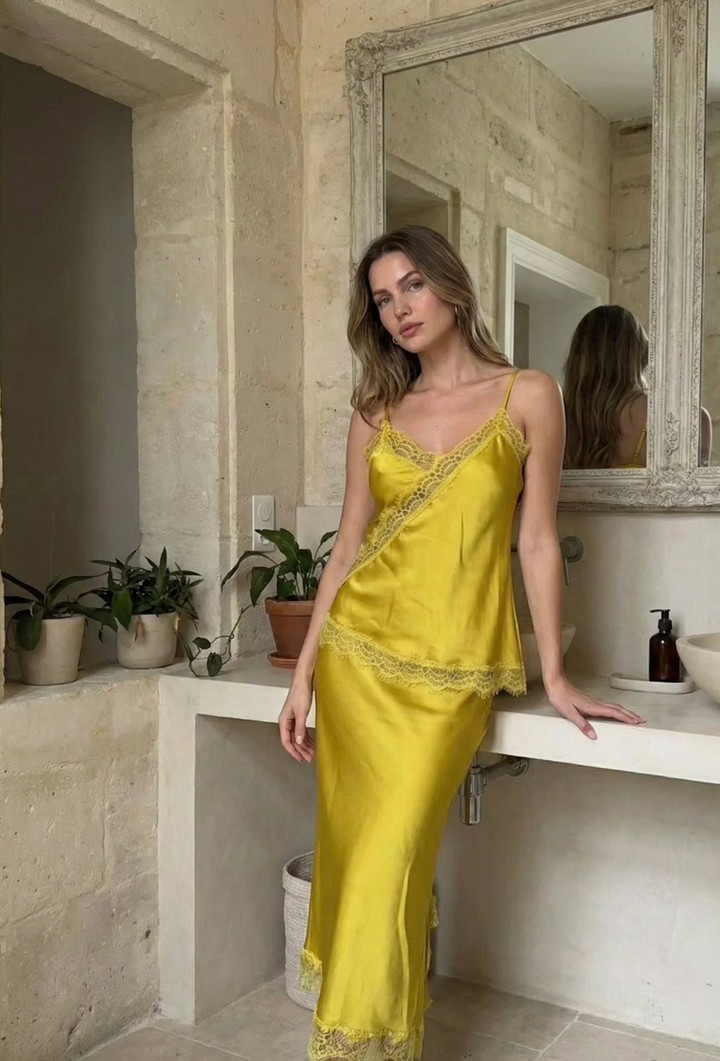 Paris Skirt - Chartreuse