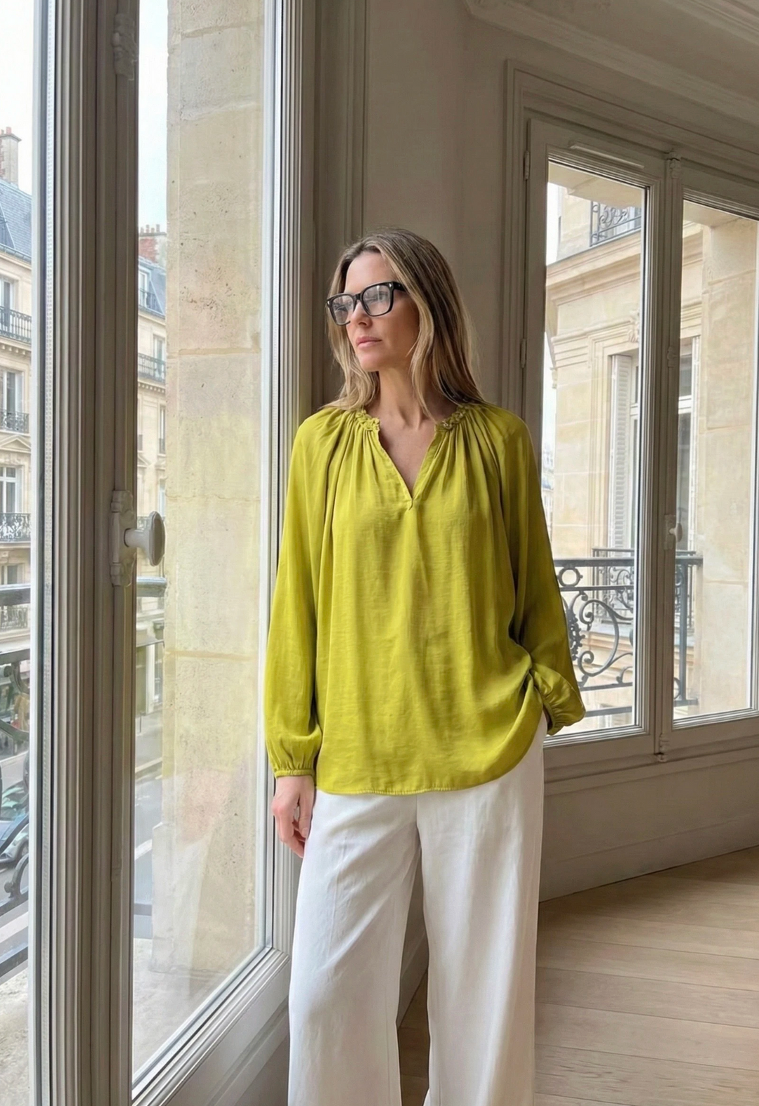 Delicate Blouse - Chartreuse