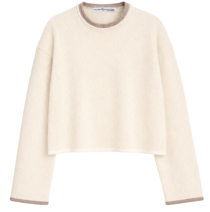Emily Crewneck- Chalk/Jute