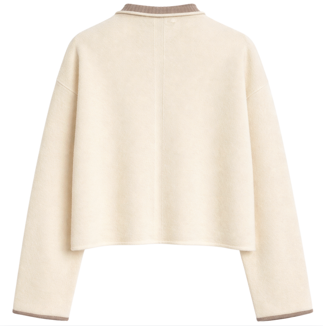 Emily Crewneck- Chalk/Jute