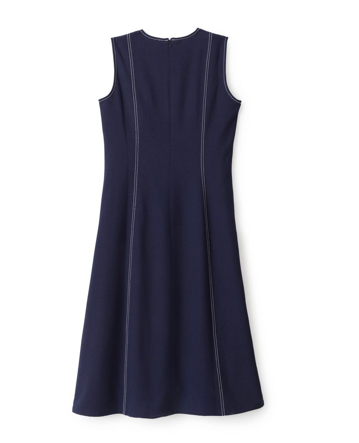 Rain Midi Dress - Dark Navy