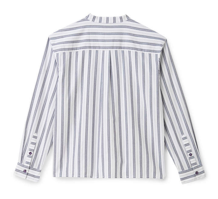 Rosalie Shirt - Coastal Indigo Stripe