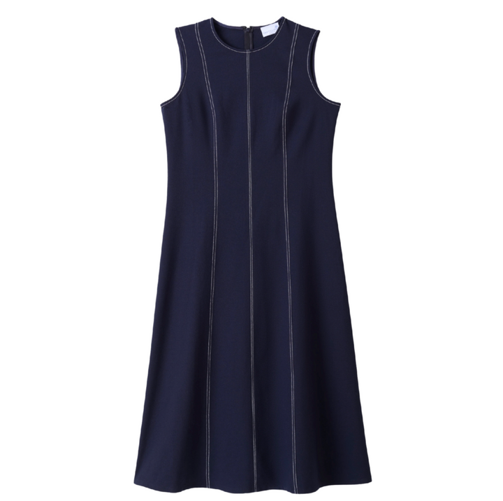 Rain Midi Dress - Dark Navy