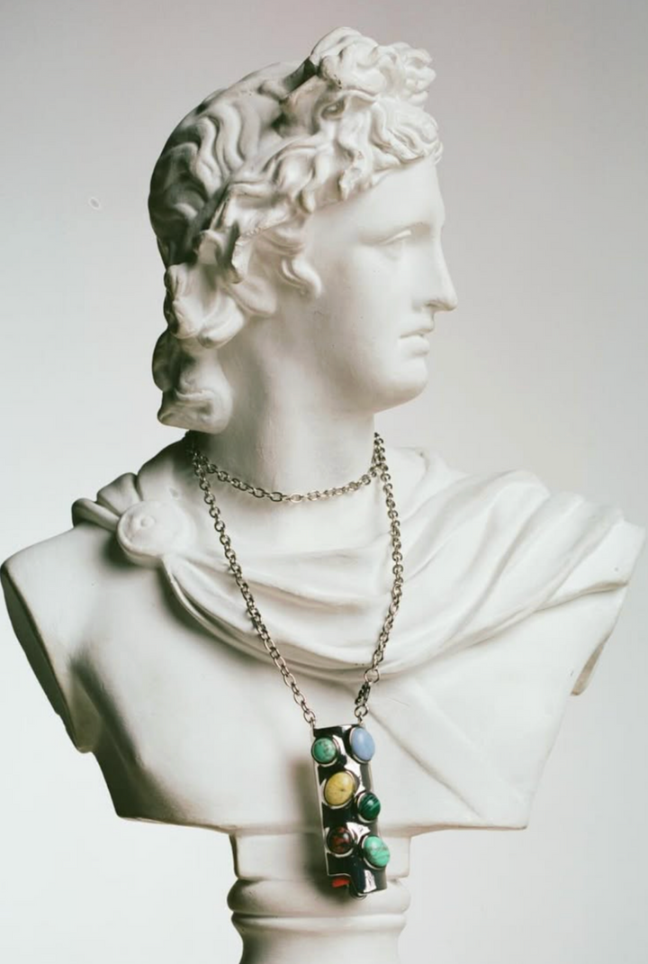 Stoned Crossbody Lighter Case - Turquoise