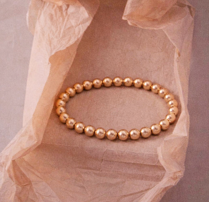 Plain Bracelet 6mm - Rose Gold