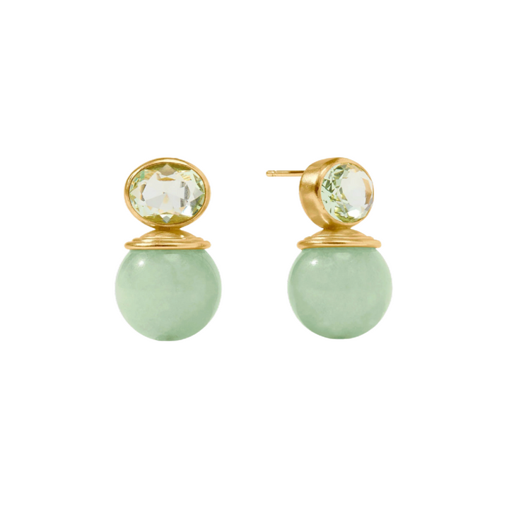 Portofino Earring - Aqua Jade