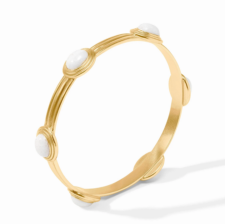 Portofino Stone Bangle - Aqua Jade