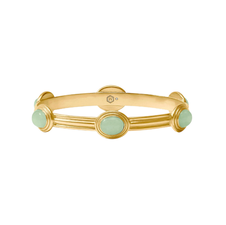 Portofino Stone Bangle - Aqua Jade