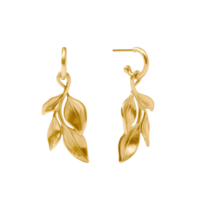 Willow Hoop & Charm Earring - Gold