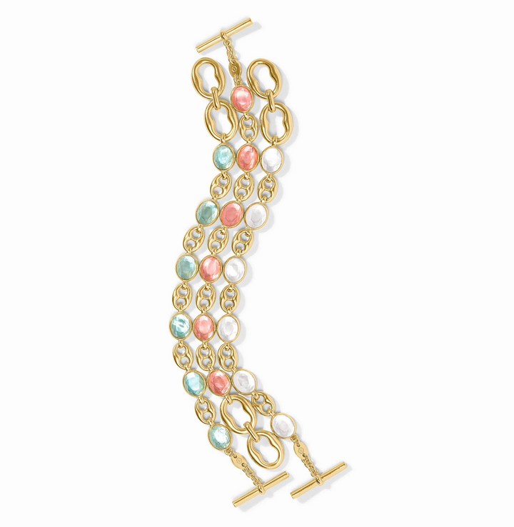 Laguna Stone Bracelet - Iridescent Aquamarine Blue