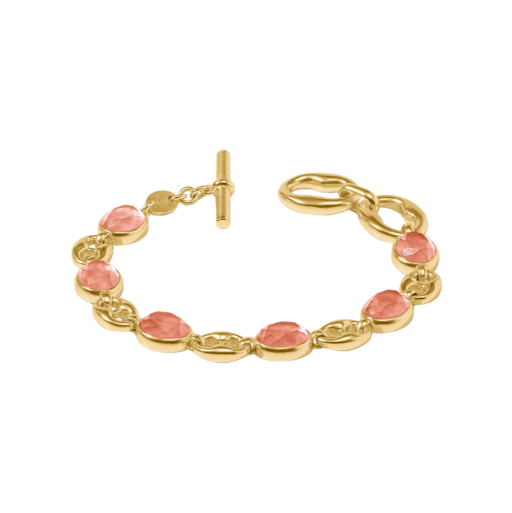 Laguna Stone Bracelet - Iridescent Melon