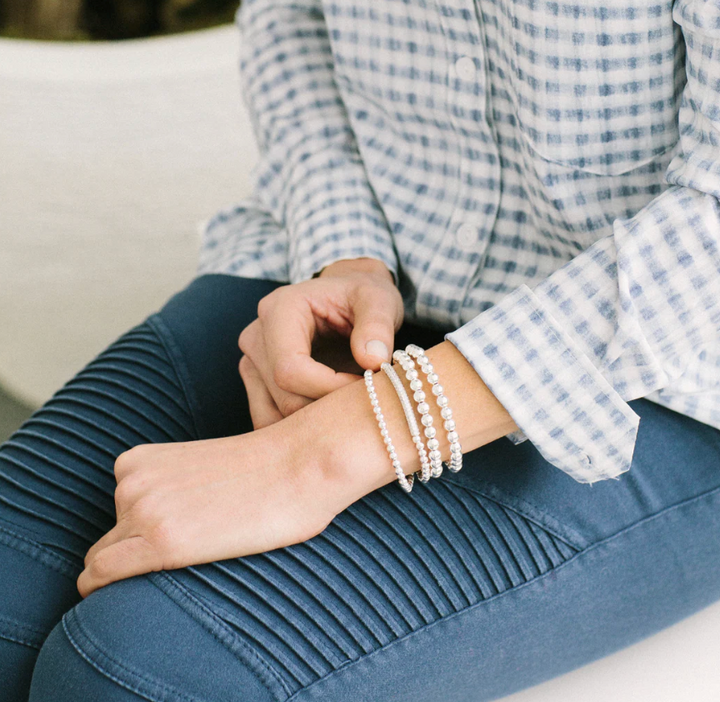 Plain Bracelet 6mm - Silver