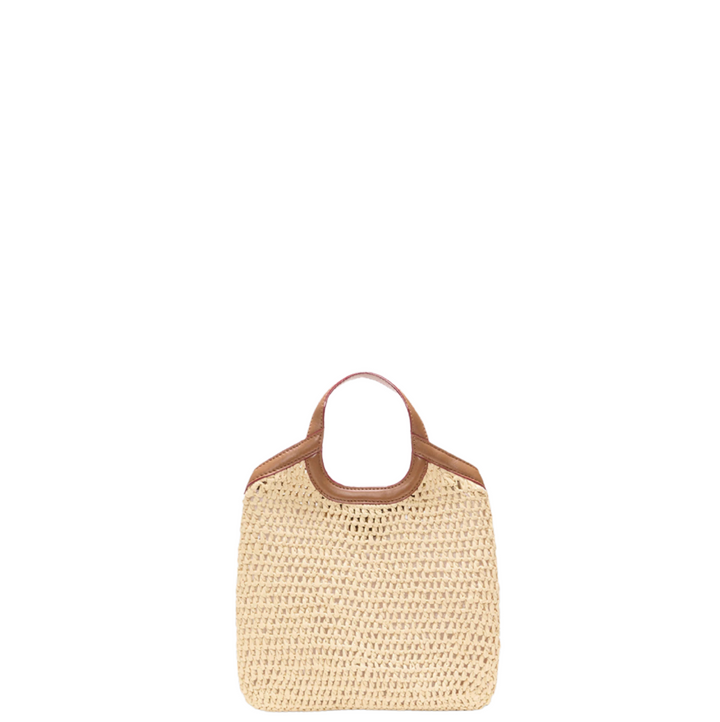 Mini Crochet Georgica Tote - Camel Crochet