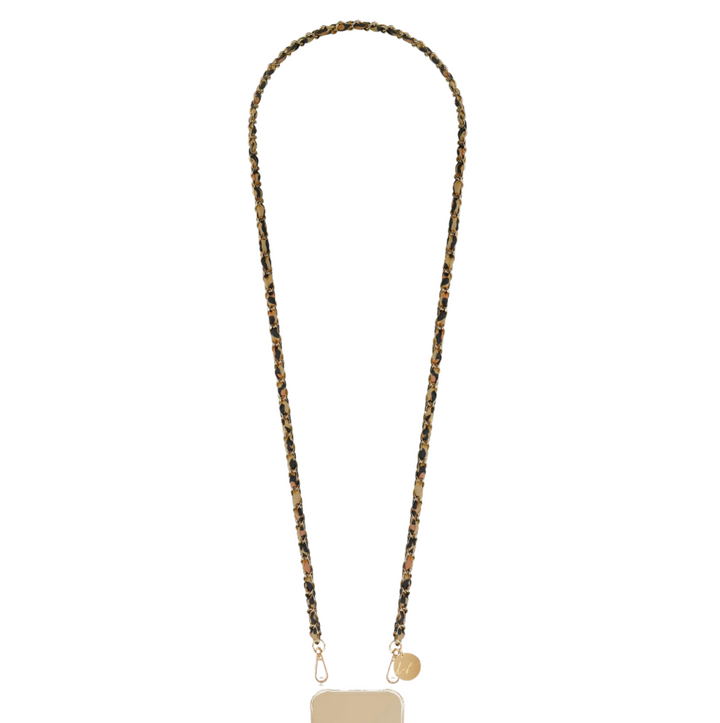 Cali Long Chain - Gold Leopard