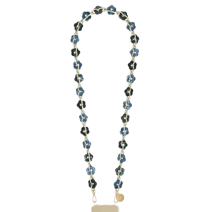 Cassy Long Chain - Blue Flower