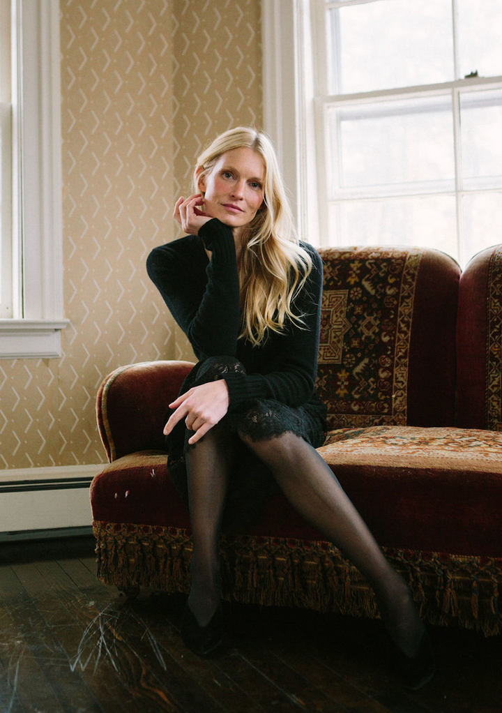 Chrissy V Neck Cardigan- Black