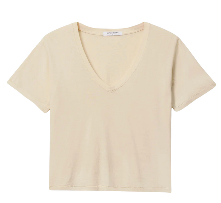 Beckett Jersey V-Neck Tee - Sugar