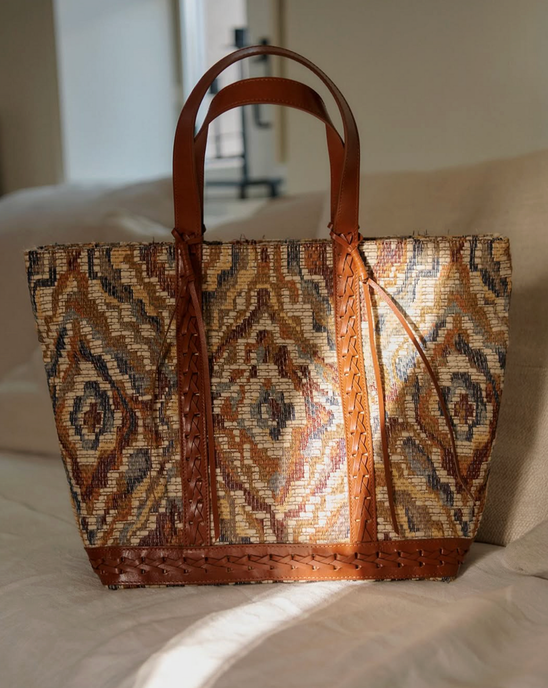 Jacquard L Cabas Tote - Multi