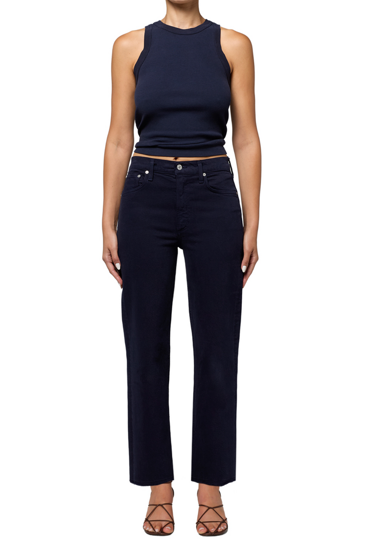 Palma Straight Clean Hem - Navy