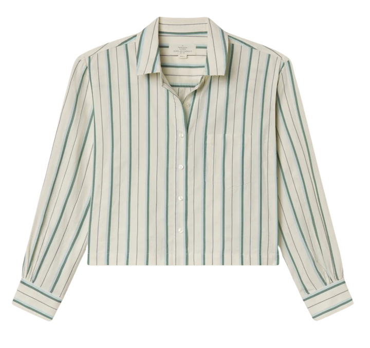 Nessa Shirt - Verde Stripes