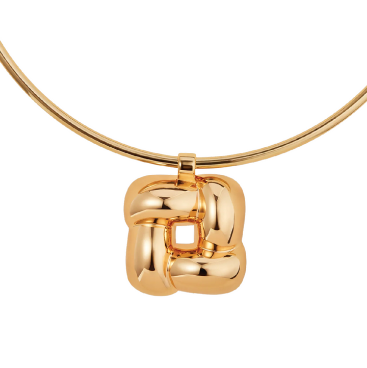 Woven Square Collar - Gold