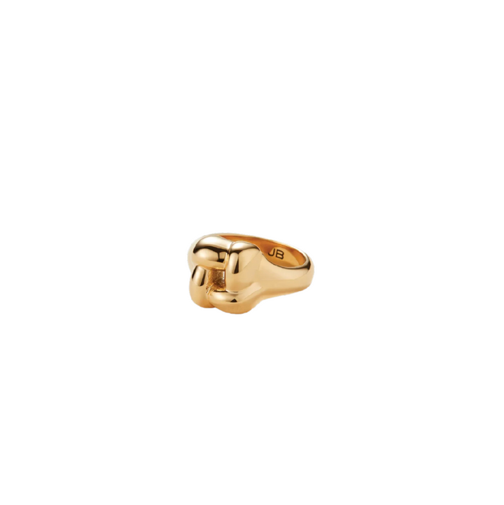 Woven Square Signet Ring - Gold