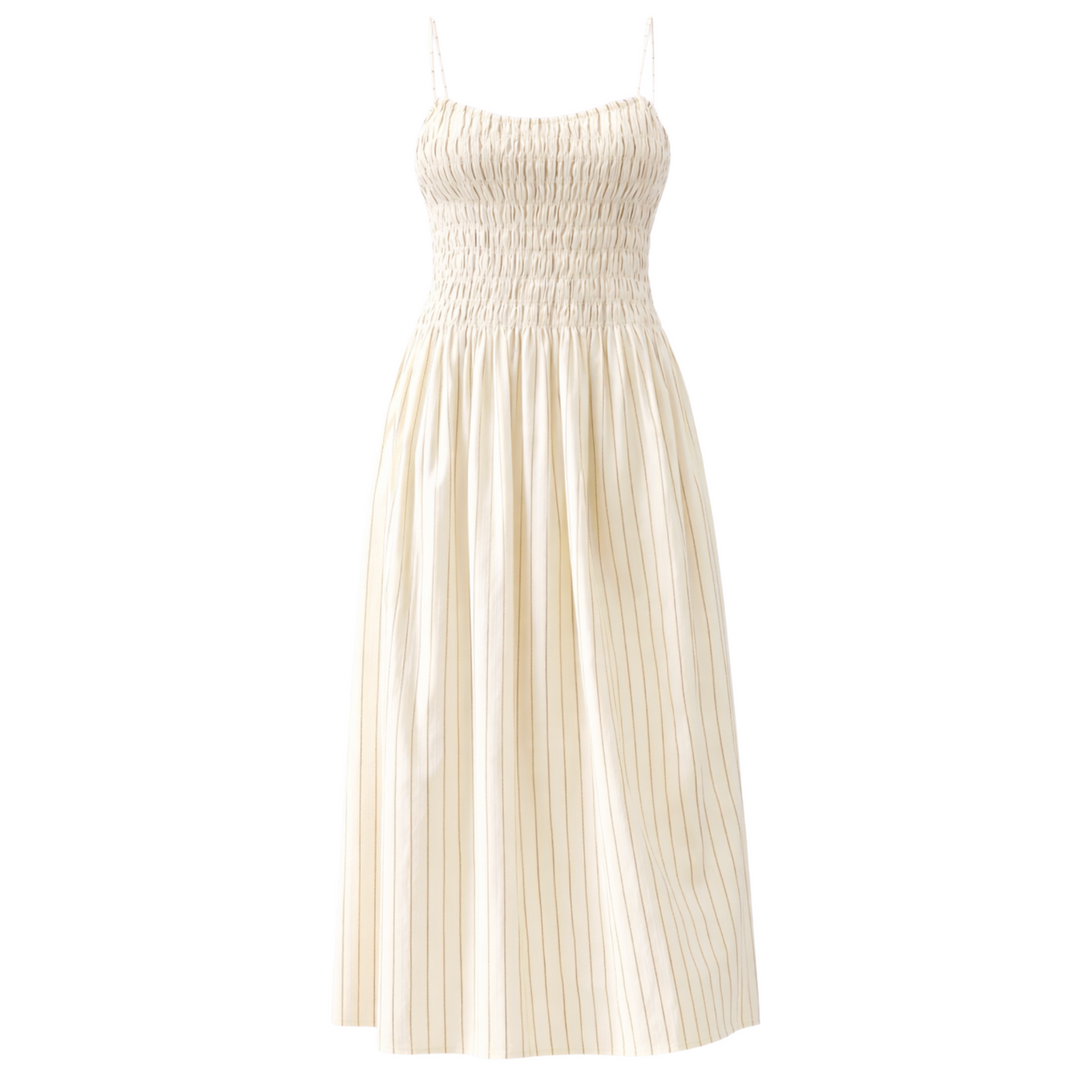 araceli maxi dress Araceli Maxi Dress in Fiori Stripe Lemon