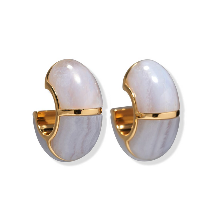 Zellige Hoops - Blue Lace