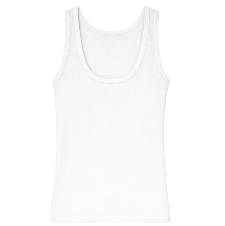 Jordan Luxe Rib U Neck Tank - White