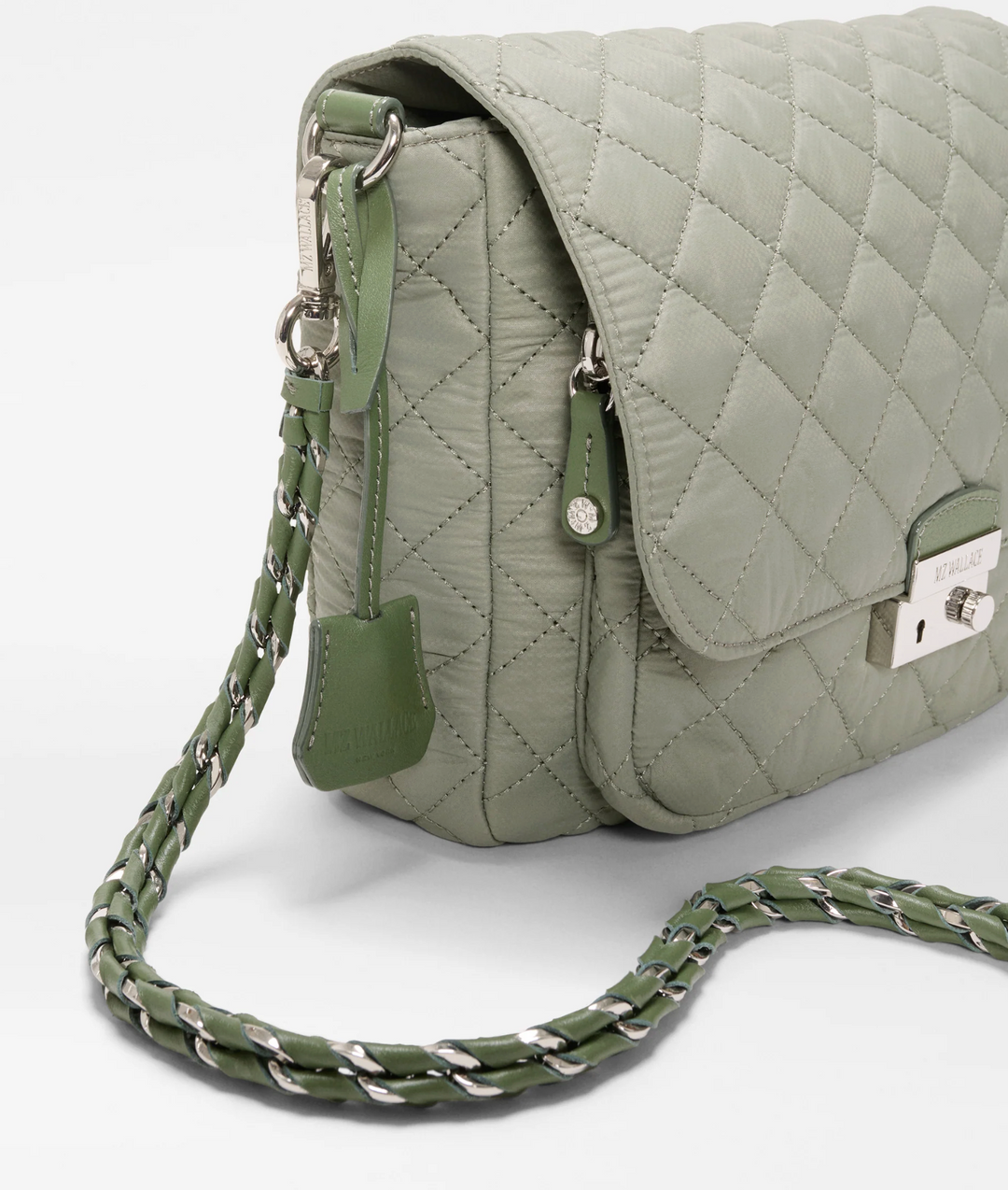 Medium Crosby Lock Crossbody - Agave Green