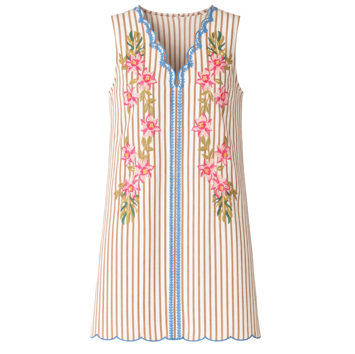 Lily Dress - Floral Stripe
