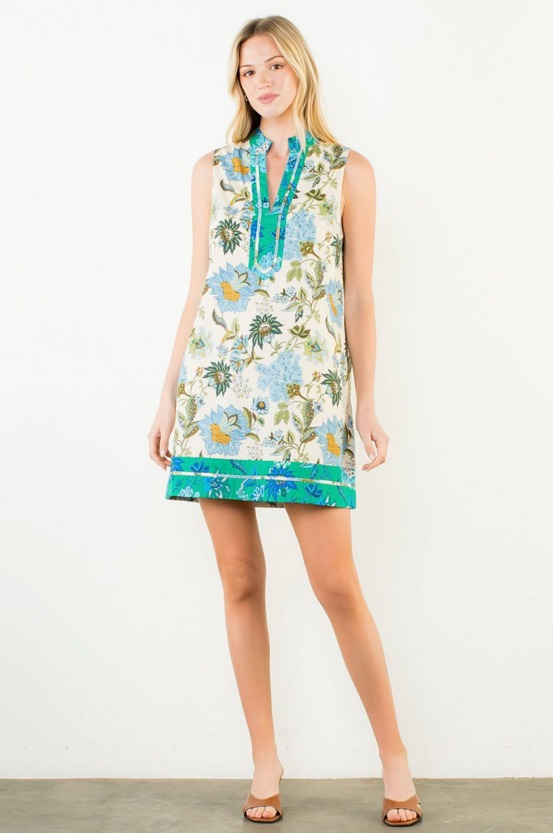 Erin Dress - Cool Floral