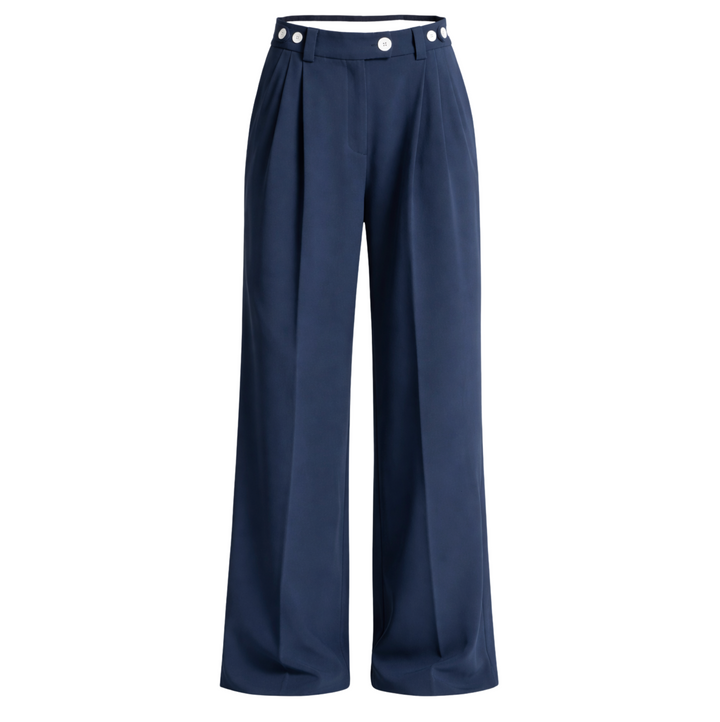 Solace Crepe Trouser - Navy