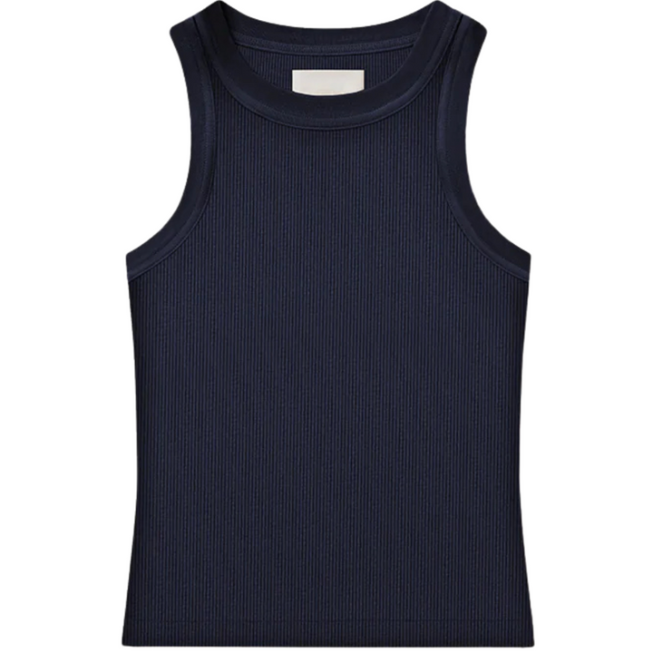 Isabel Rib Tank - Navy