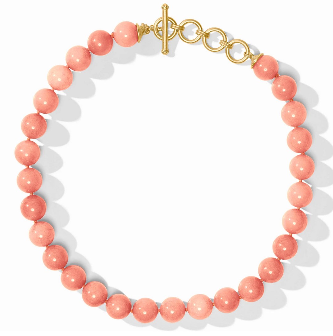 Portofino Beaded Necklace - Melon Jade