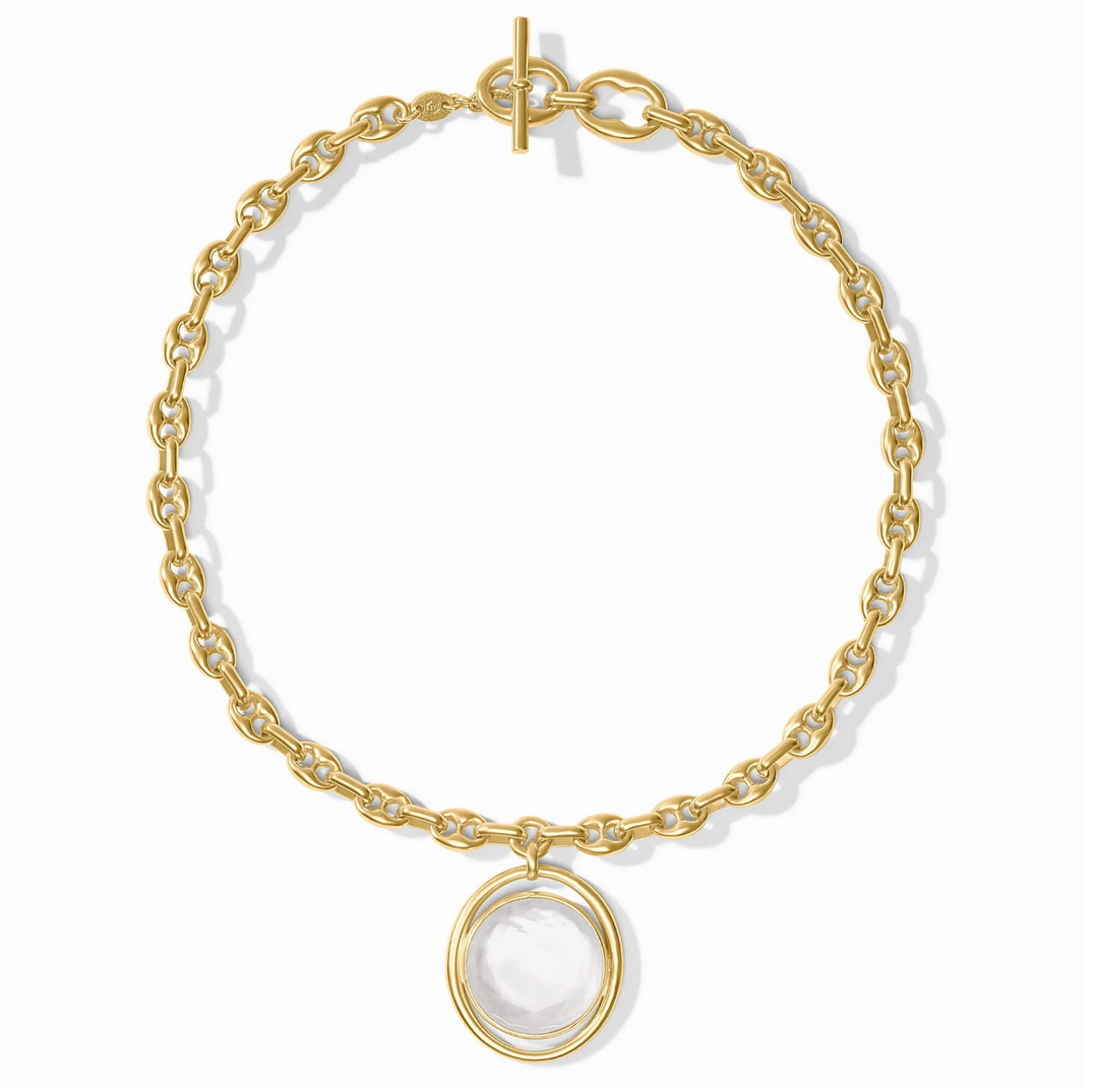 Laguna Statement Necklace - Iridescent Clear Crystal
