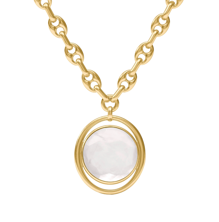 Laguna Statement Necklace - Iridescent Clear Crystal