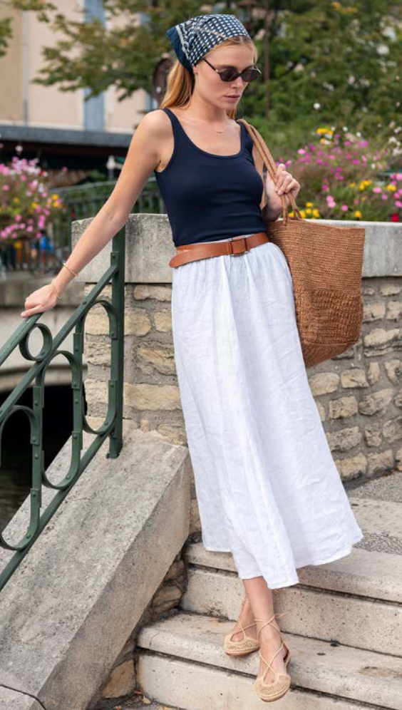 Hermosa Maxi Skirt - White