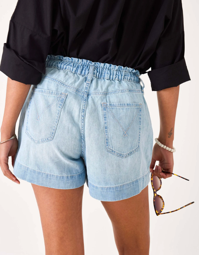 Londonberry Linen Denim Short - Salty