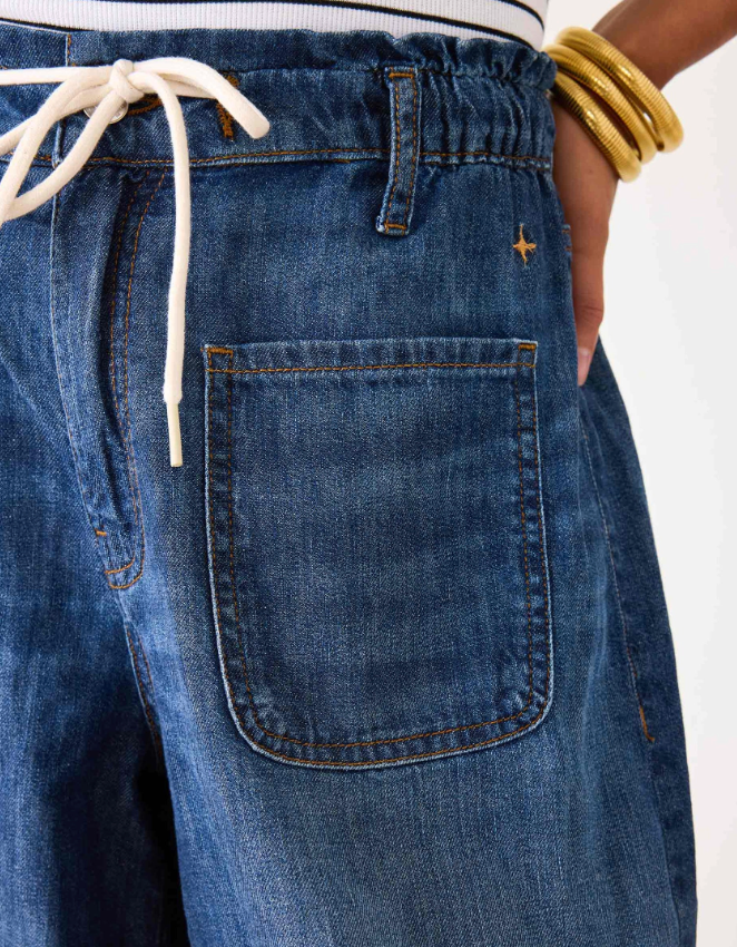 Londonberry Drawstring Jeans - Lapis