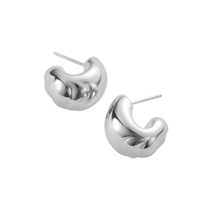 Small Nelle Hoops - Silver