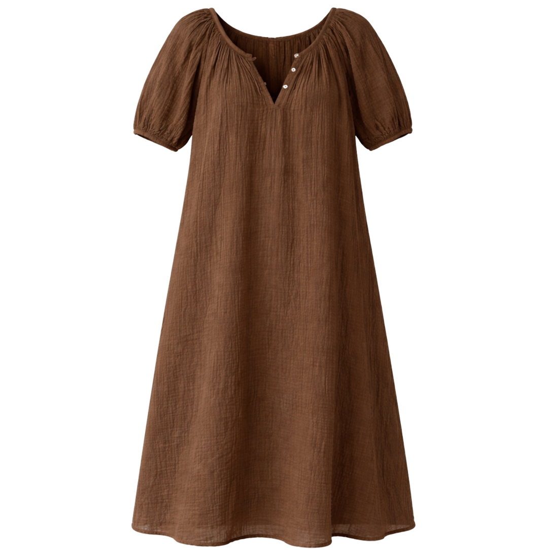 June Dress - Cacao
