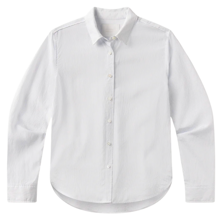 Avni Slim Shirt - Blue Micro Stripe