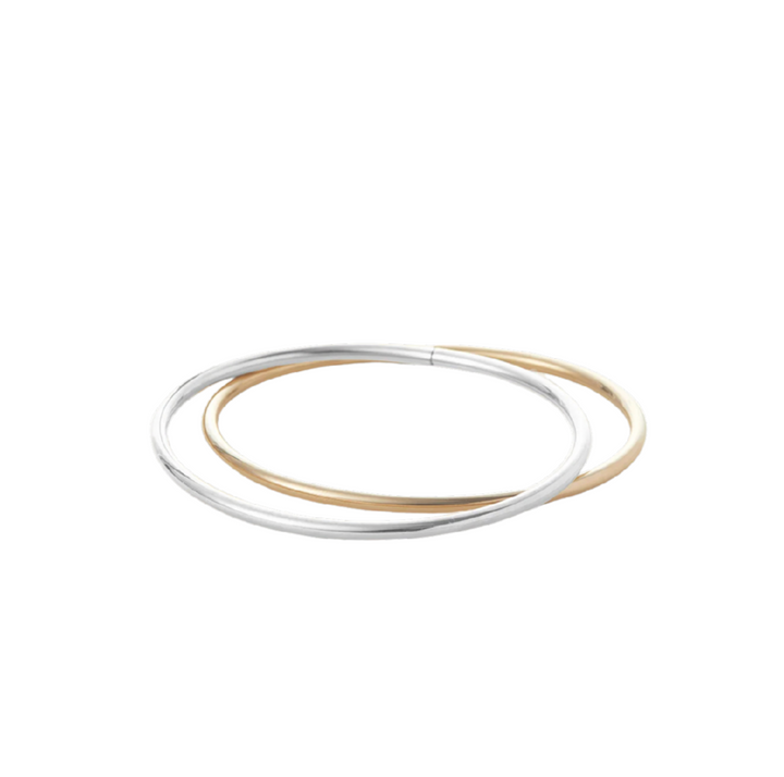 Dane Bangle Set - Two-tone