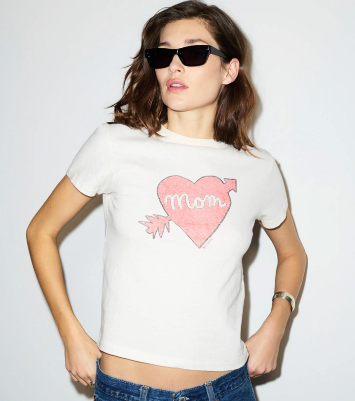 Classic Tee Mom - Vintage White