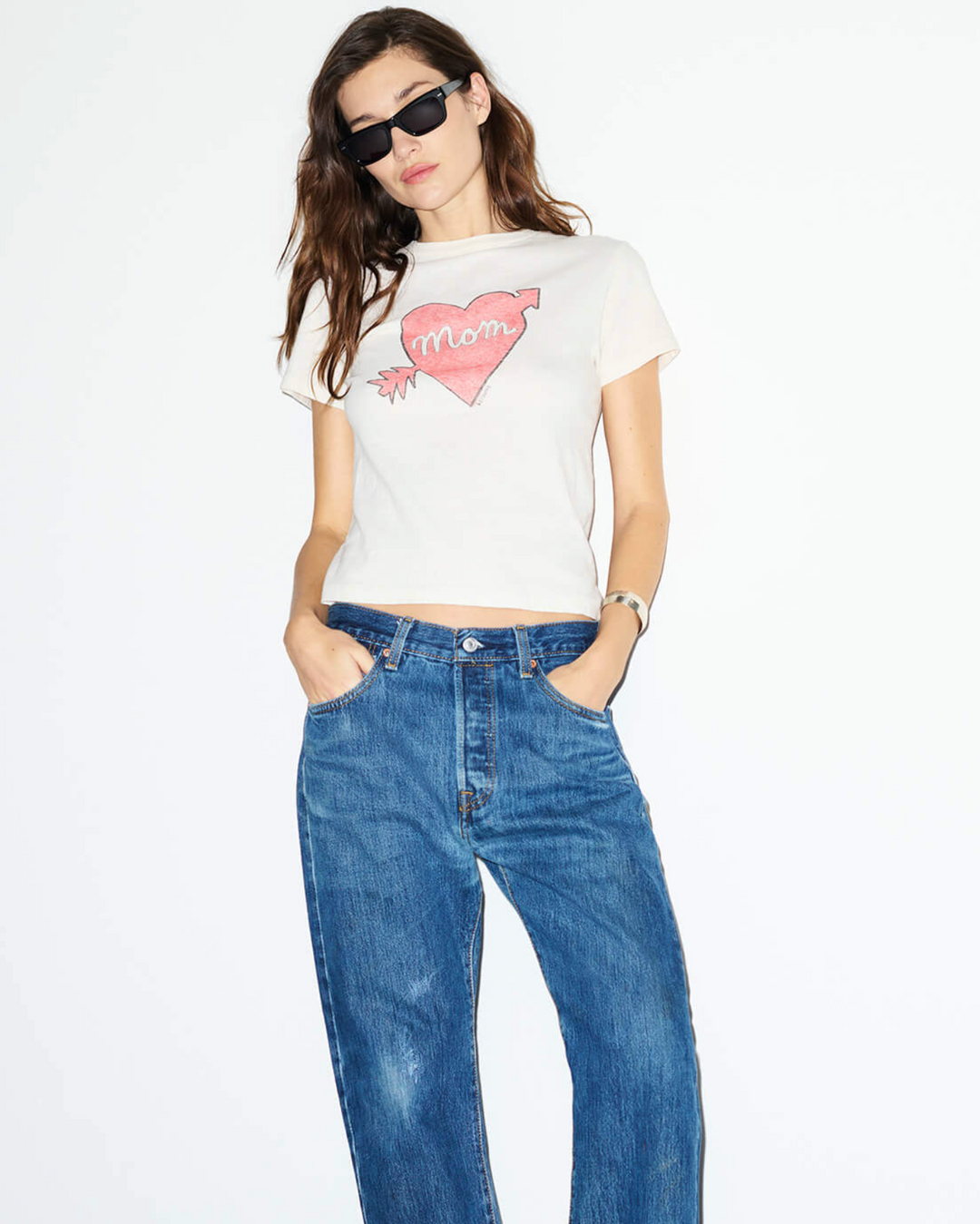 Classic Tee Mom - Vintage White