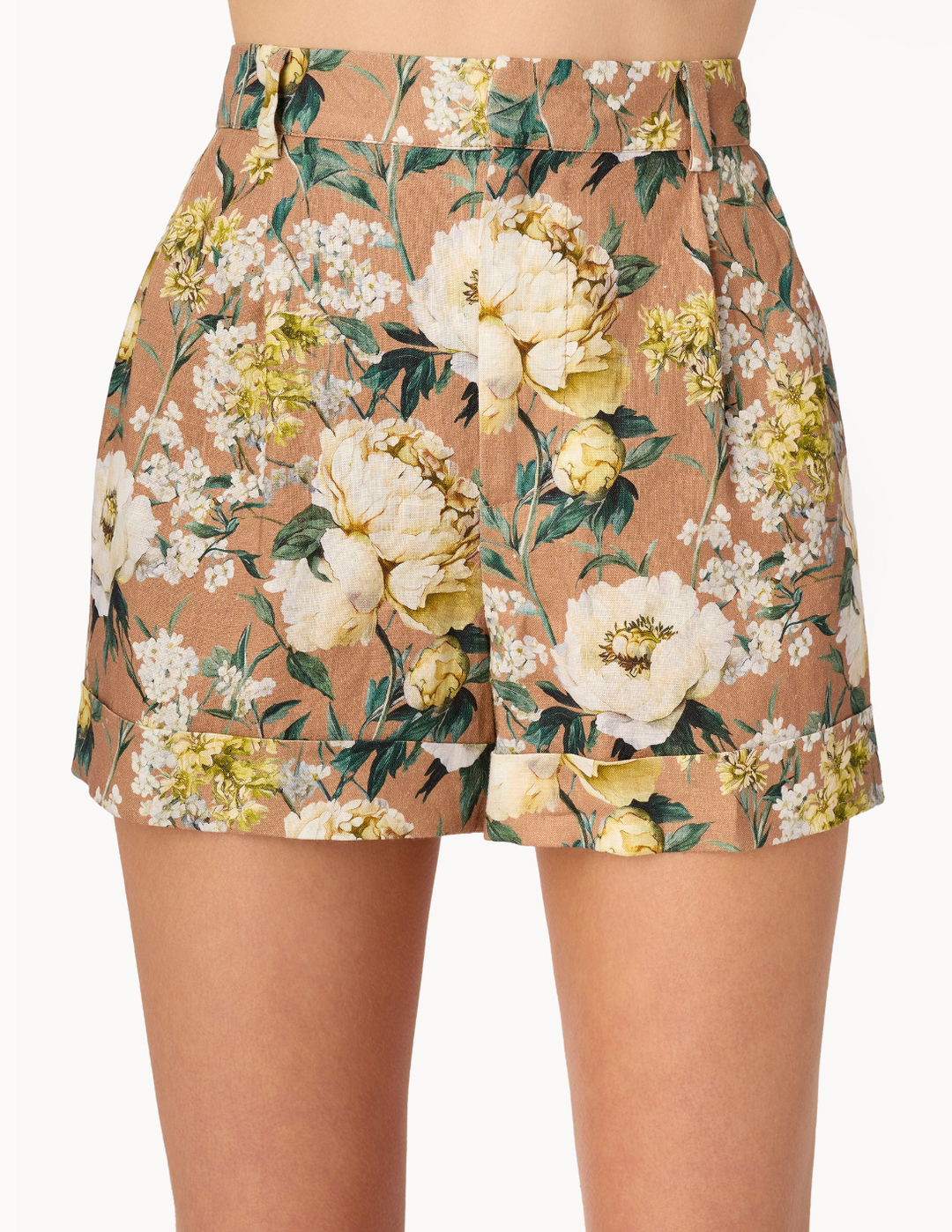 Ravi Linen Short- Morning Flourish